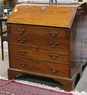 Appraisal: American Chippendale slant front desk executed in mahogany circa the