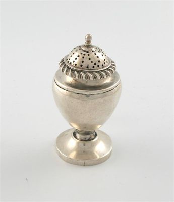 Appraisal: An early th century Scottish provincial silver pepper pot by