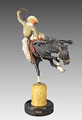 Appraisal: Harry Jackson Two Champs IIpolychrome bronze x x in