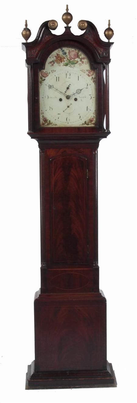 Appraisal: A George III mahogany eight day longcase clock indistinctly signed