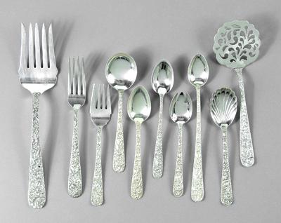 Appraisal: Kirk Repouss sterling flatware pieces marks for S Kirk Sons