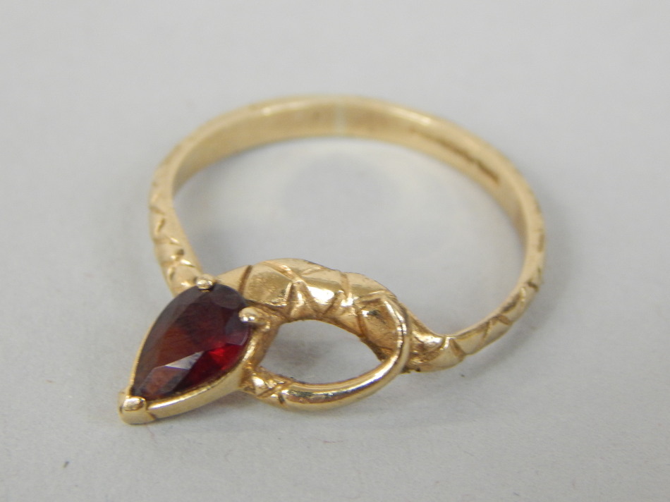 Appraisal: A ct gold dress ring in the form of a