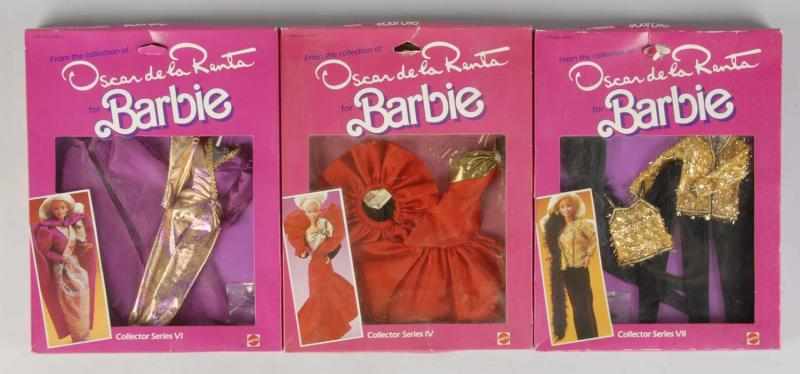 Appraisal: Lot of Barbie Oscar de la Renta Outfits Description Marked