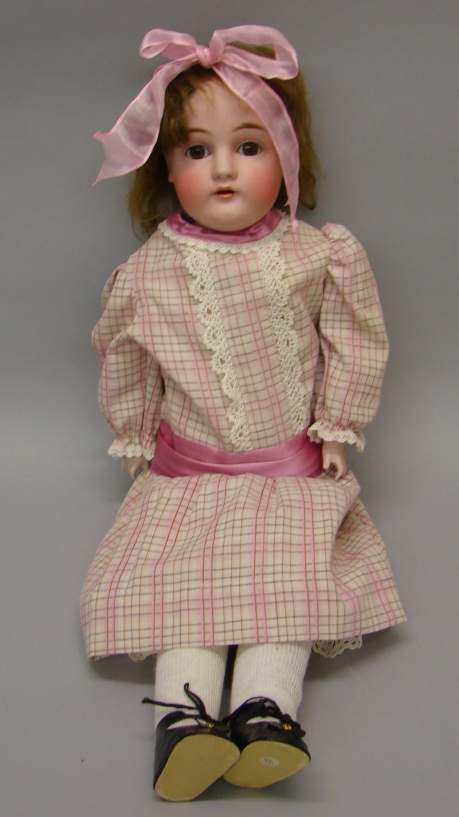 Appraisal: dep Made in Germany shoulderhead doll Brown sleep eyes open