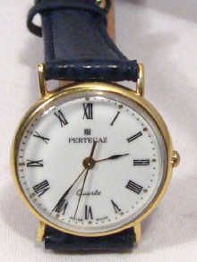 Appraisal: An carat gold quartz wrist watch by Pertegaz