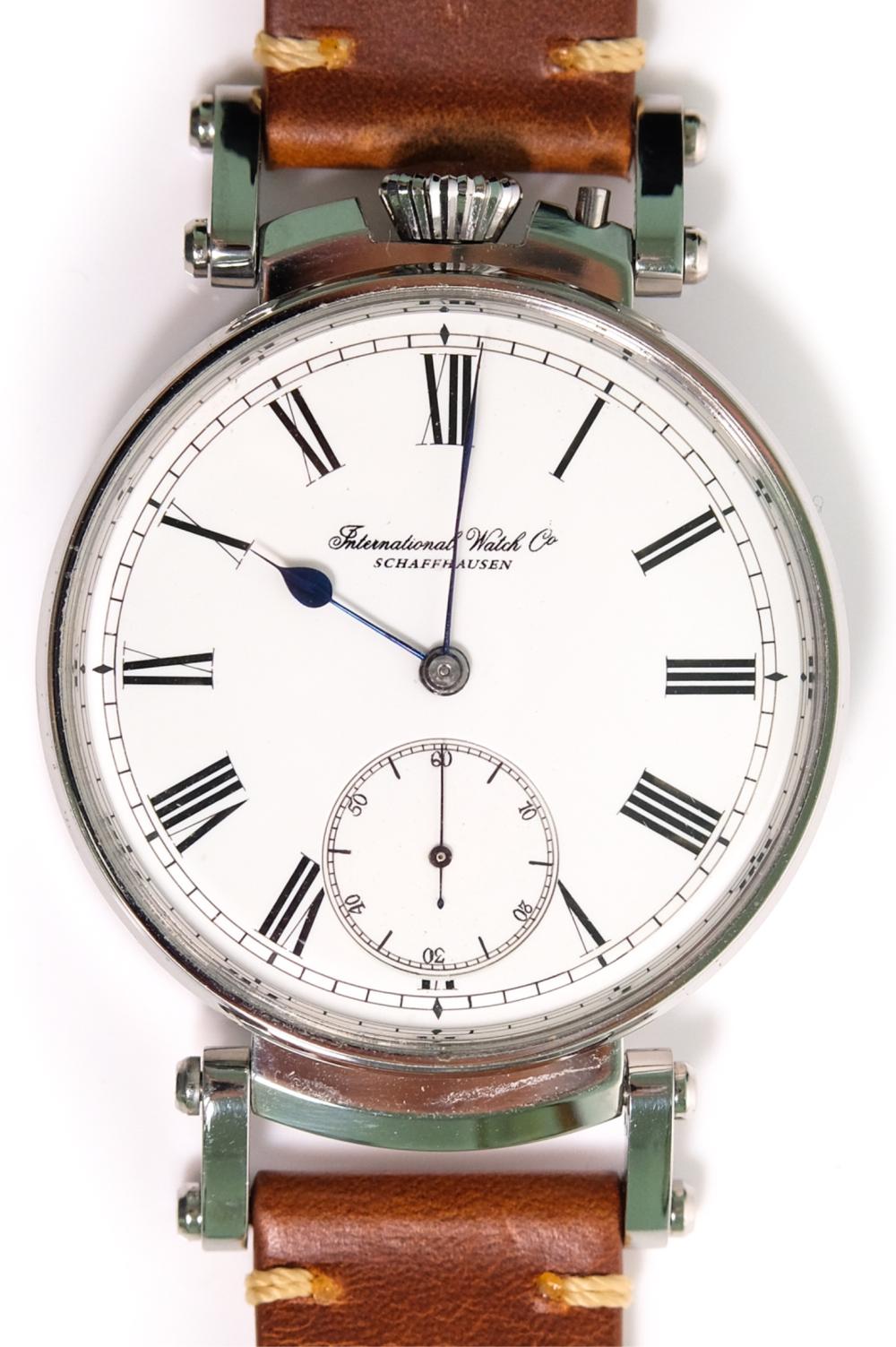 Appraisal: IWC MEN'S CLASSIC WATCH IN NEW CASEIWC Classic Original enamel