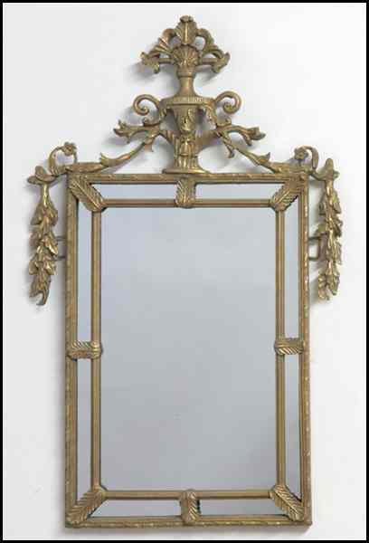 Appraisal: GILT COMPOSITE AND METAL MIRROR '' x '' Condition No