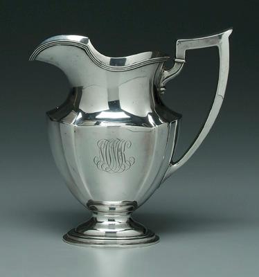 Appraisal: Plymouth sterling water pitcher by Gorham retailed by Bailey Banks