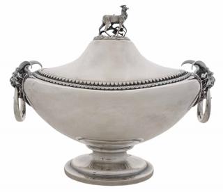 Appraisal: Gorham Coin Silver Tureen American late th century oval form