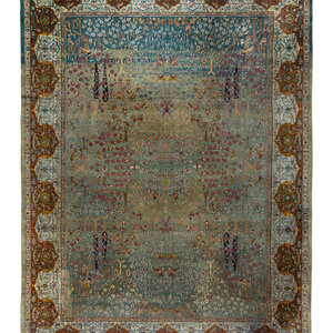 Appraisal: An Agra Wool Rug Early th Century feet inches x