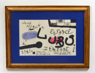 Appraisal: JOAN MIRO Spanish - L Enfance D Ubu Signed in