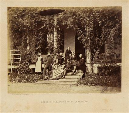 Appraisal: GARDNER ALEXANDER SCENE IN PLEASANT VALLEY MARYLAND Albumen print x