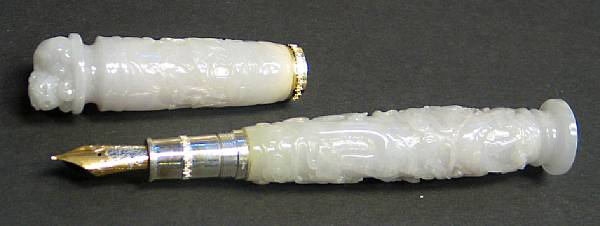 Appraisal: LOIMINCHAY Forbidden City White Jade Limited Edition Fountain Pen Fashioned