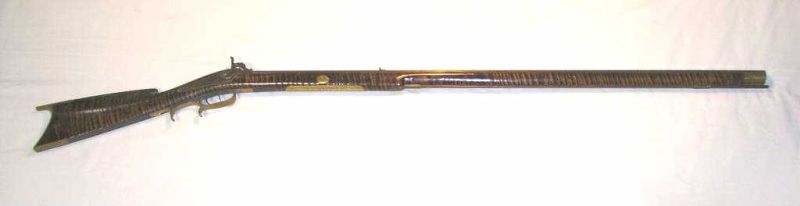 Appraisal: Kentucky Rifle Full Stock Percussion th century inch octagon barrel