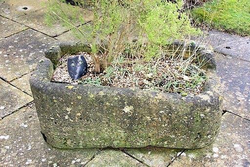 Appraisal: A rectangular stone trough x cm x