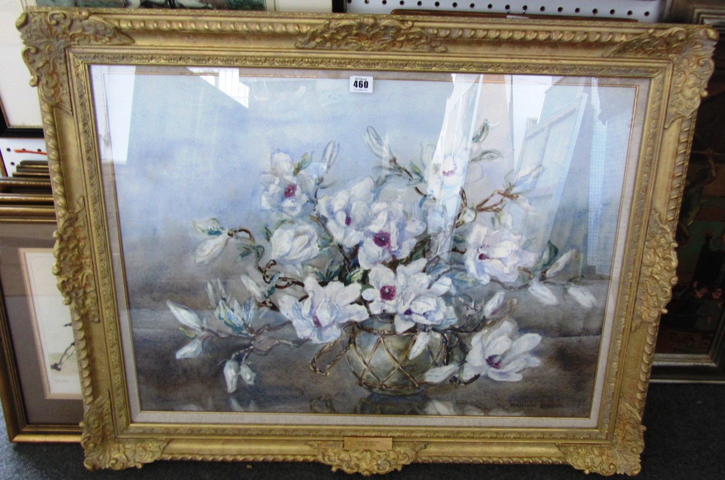 Appraisal: Marion L Broom - Still life of Magnolia watercolour signed