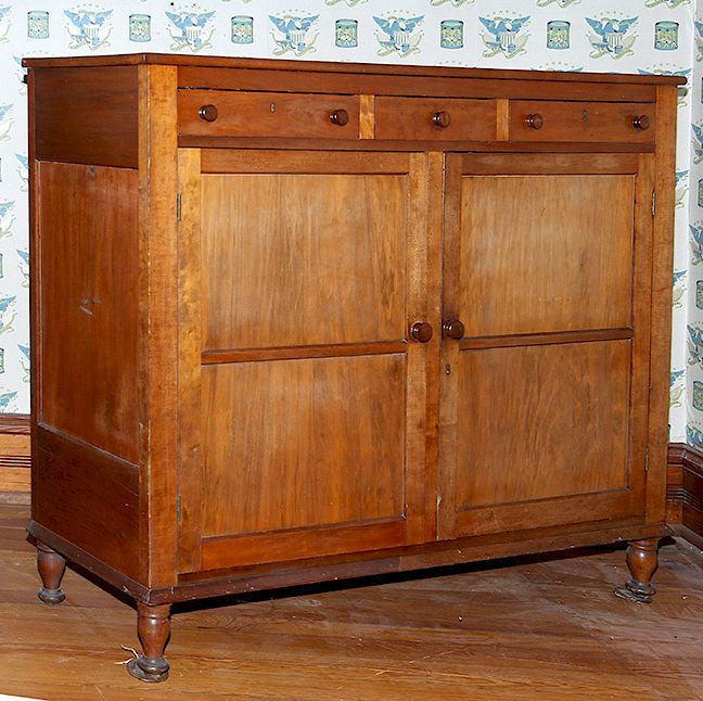 Appraisal: Tennessee Jelly Cupboard A cherry and other woods jelly cupboard