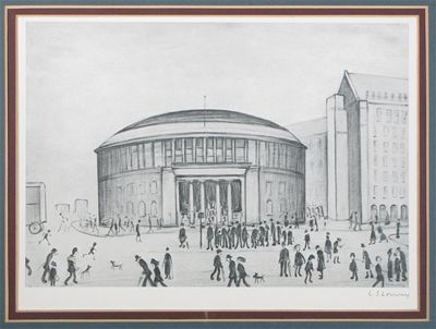 Appraisal: After Lawrence Stephen Lowry Manchester Library Signed in pencil Colour