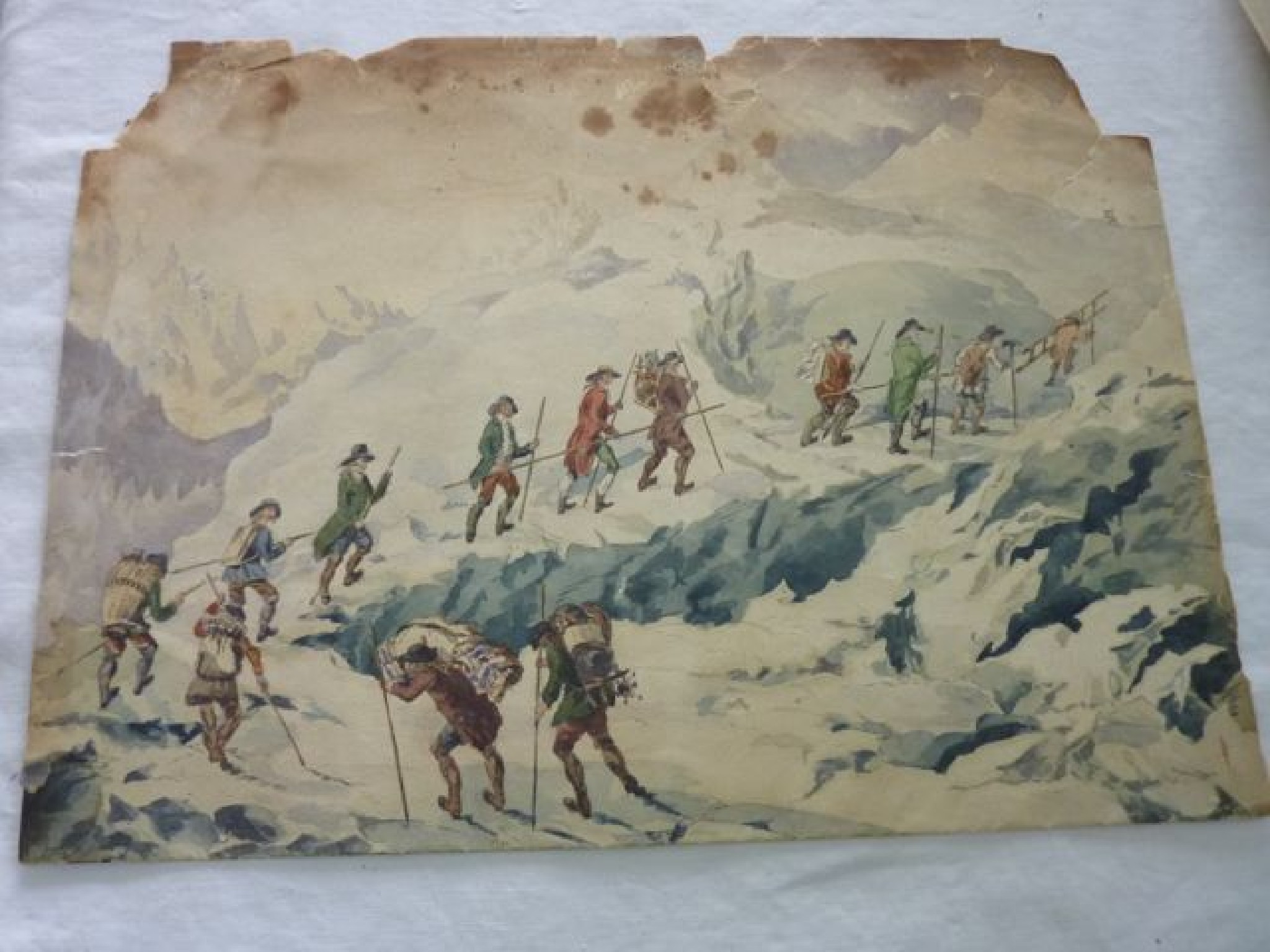 Appraisal: A pair of watercolours believed to be th century in