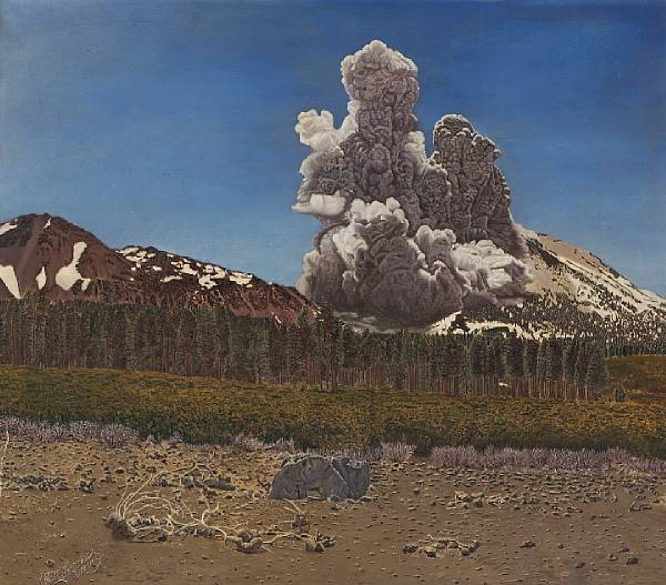 Appraisal: n a E M Loomis th Century Mt Lassen in