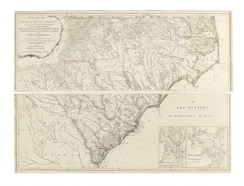 Appraisal: MOUZON HENRY An Accurate Map of North and South Carolina