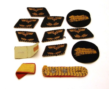 Appraisal: Lot of German Railway related shoulder board collar tabs and