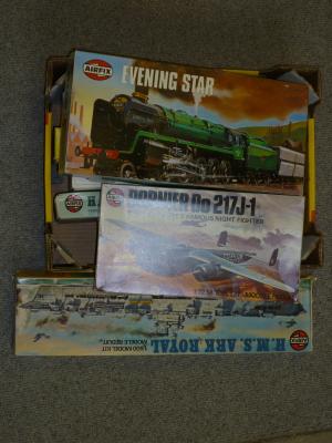 Appraisal: Seven Airfix and one Revell various plastic kits unconstructed some