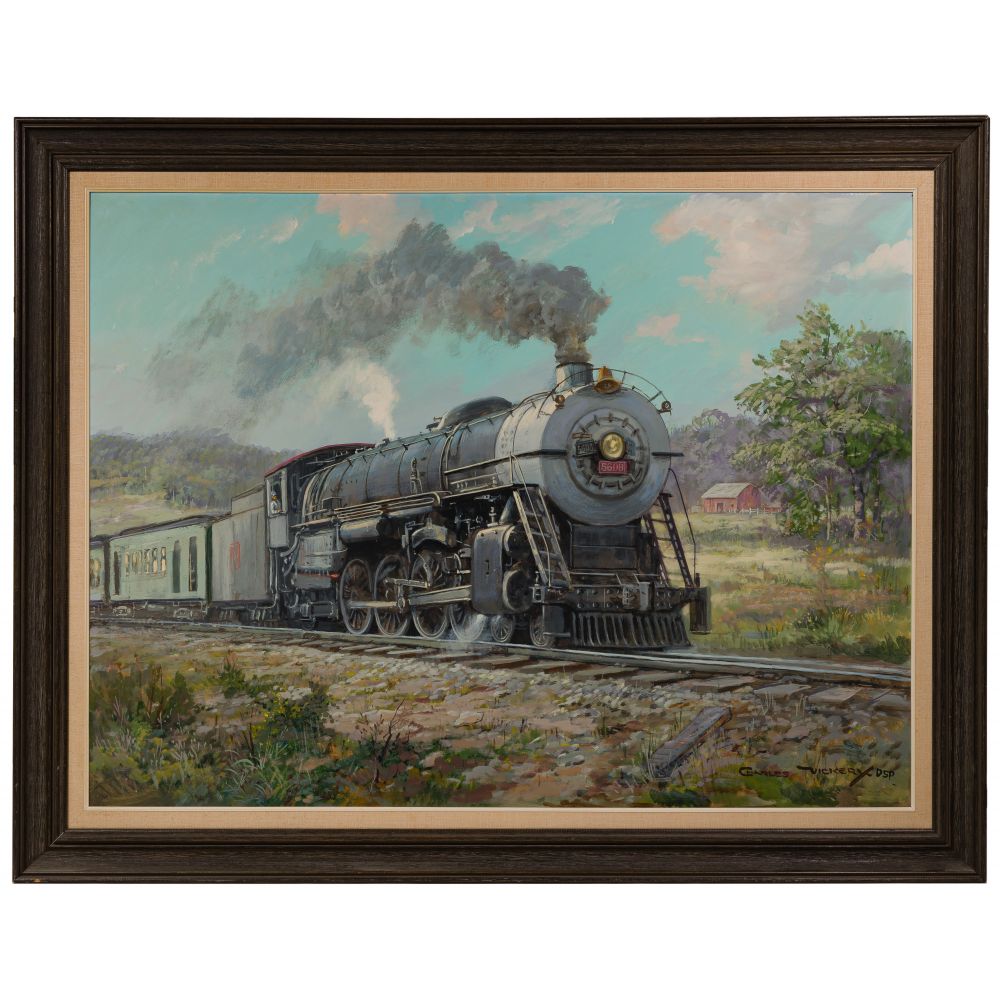 Appraisal: CHARLES VICKERY AMERICAN - OIL ON ILLUSTRATION BOARDUndated signed Vickery