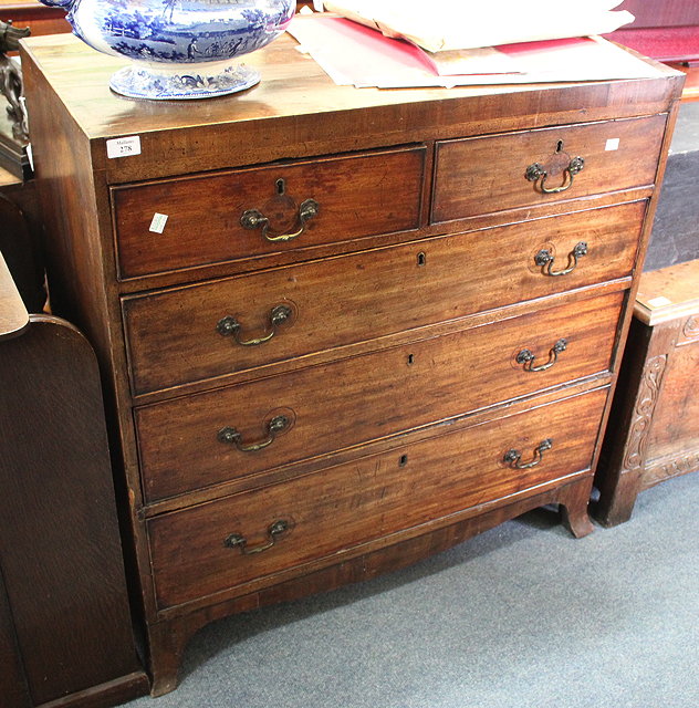 Appraisal: A GEORGIAN MAHOGANY CADDY TOP NEST OF TWO SHORT AND