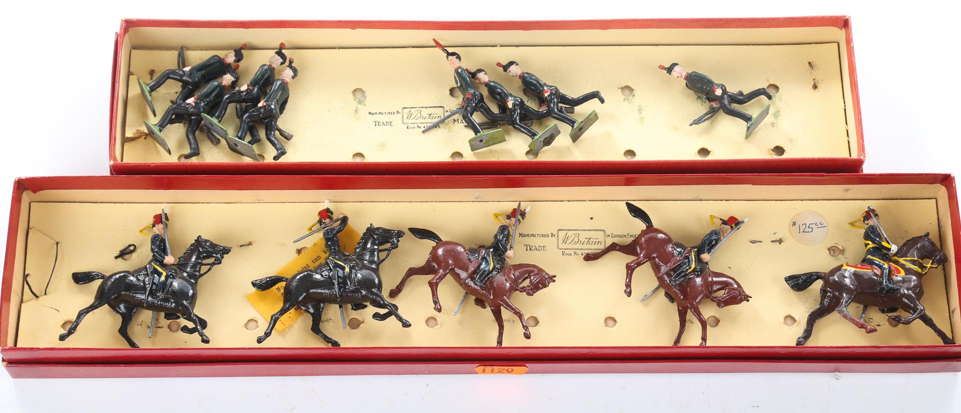 Appraisal: Five Britains boxed figure sets including marine band various colonials