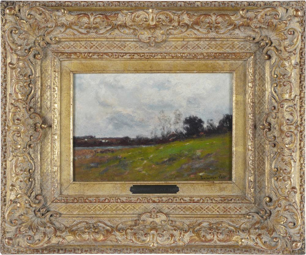 Appraisal: EDWARD B GAY - BRITTANY LANDSCAPEoil on board signed lower