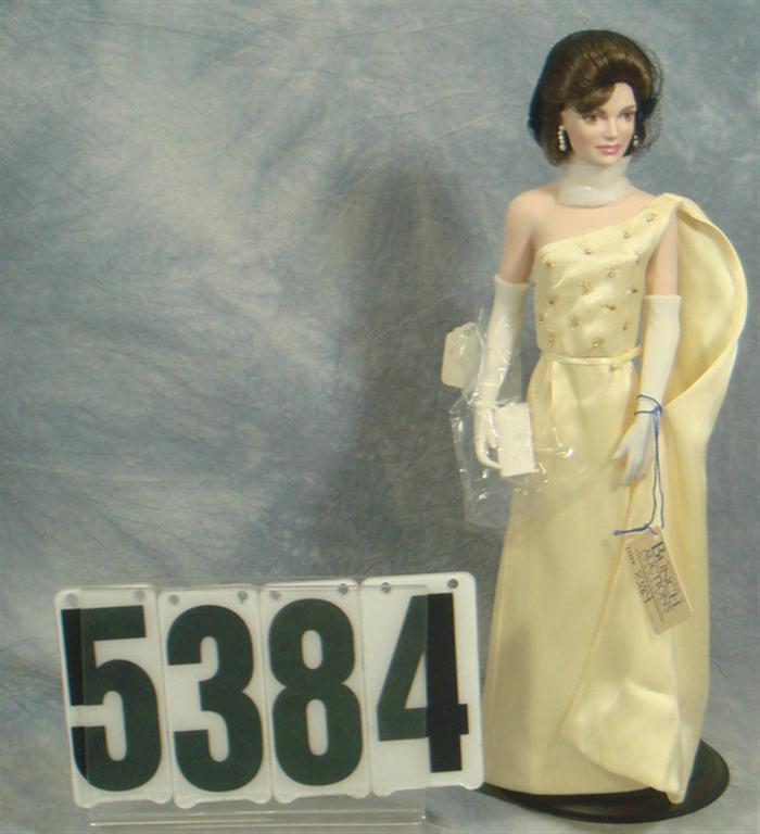 Appraisal: Porcelain Jackie Kennedy Doll inches tal porcelain and cloth all