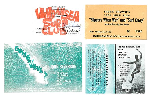 Appraisal: EPHEMERA A collection of approximately business cards decals ticket stubs