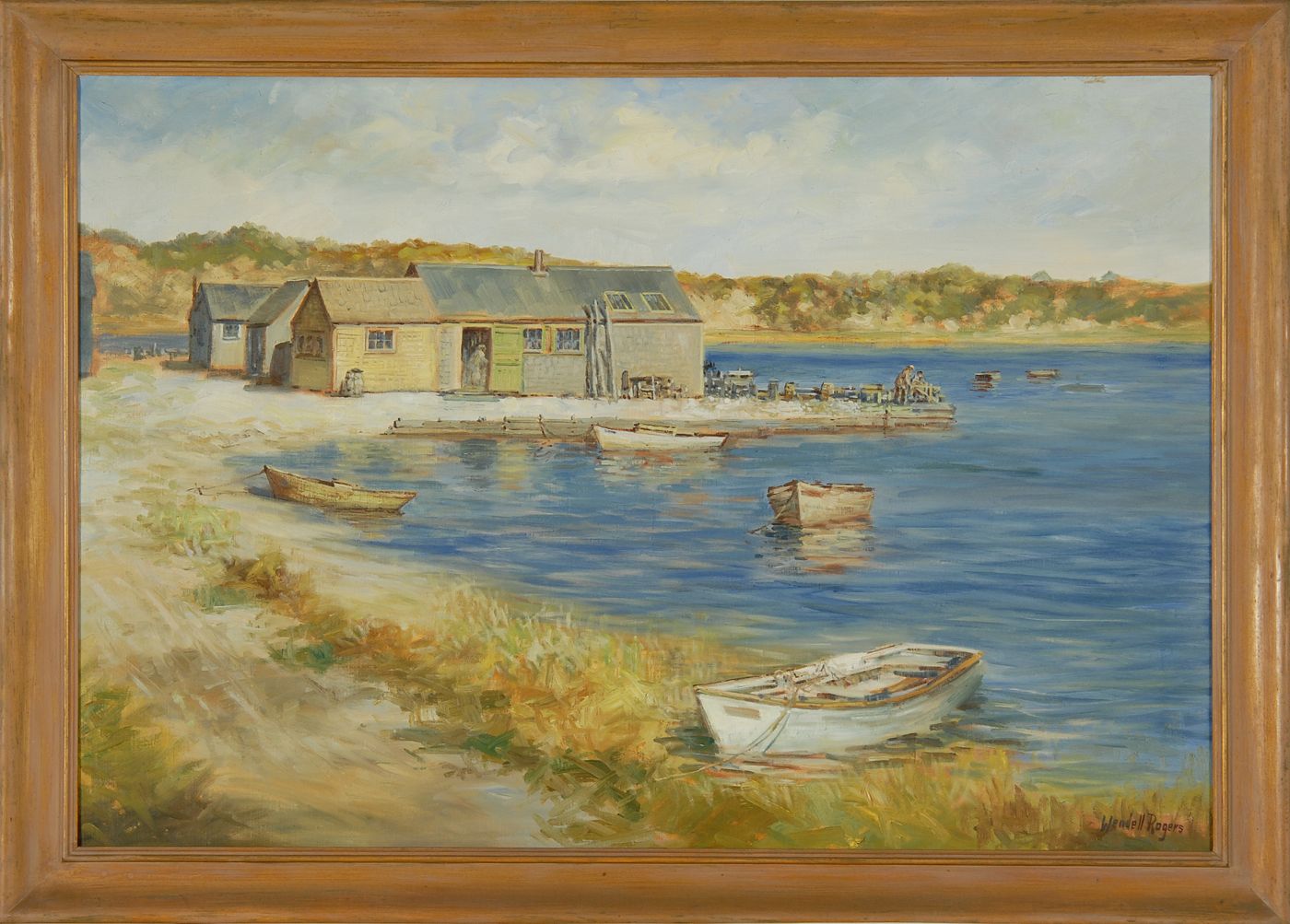 Appraisal: WENDELL M ROGERSCape Cod - Fishing shacks on the Oyster