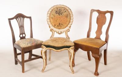 Appraisal: A child's late th Century splat back single chair another