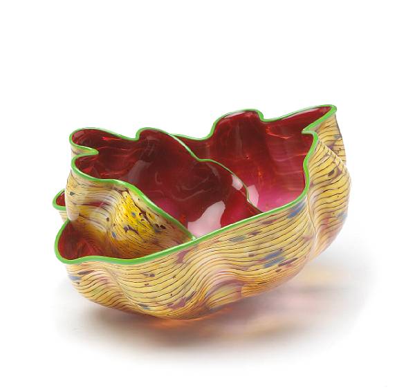 Appraisal: Dale Chihuly American born Moroccan Macchia Pair signed and dated