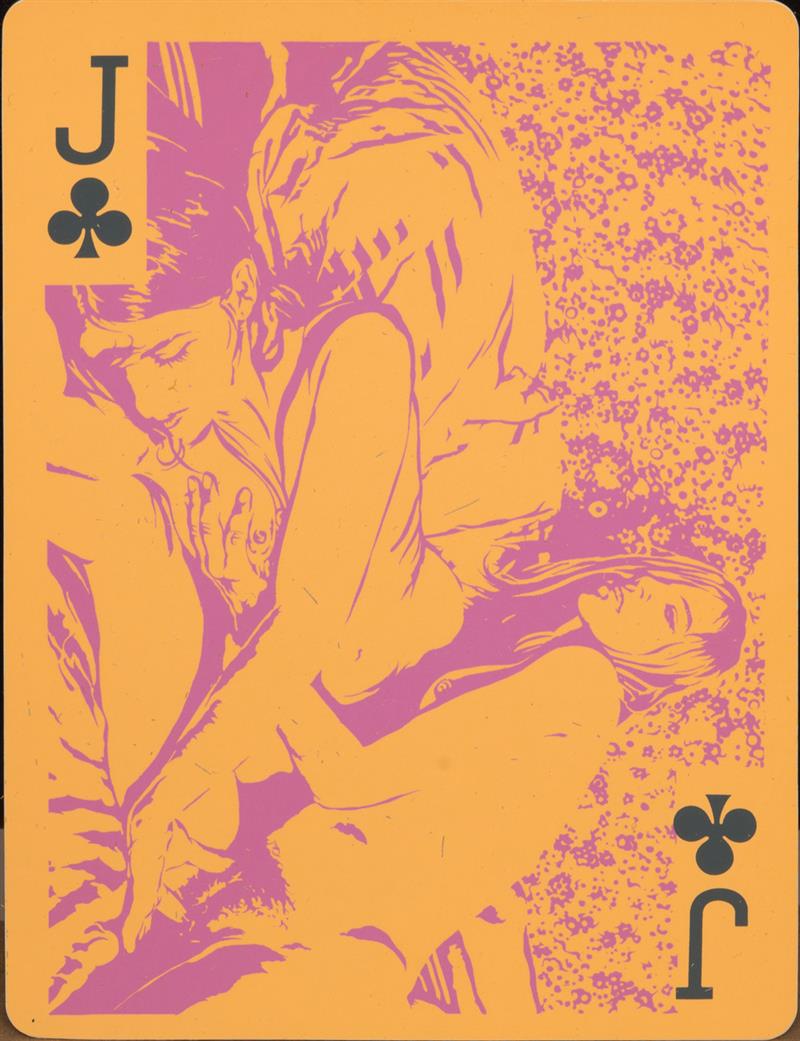 Appraisal: BOB STANLEY - PLAYING CARDS The set of screen printed