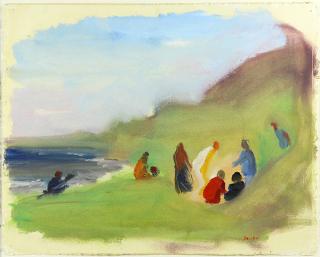 Appraisal: Painting Paul Resika Paul Resika American Picnic on the Dunes