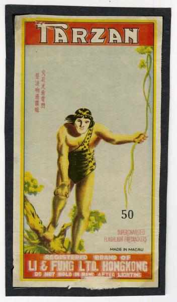 Appraisal: Tarzan Firecracker Label Class Manufactured by Li Fung Color is