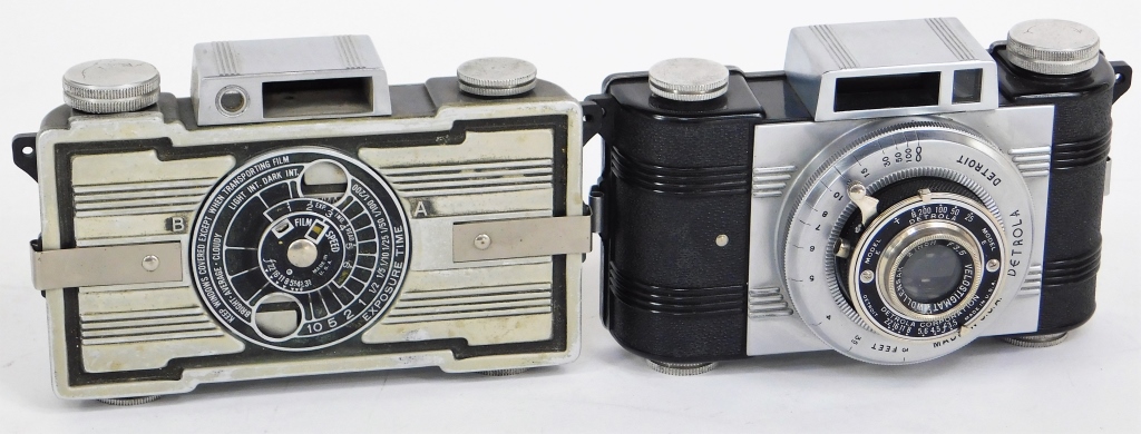 Appraisal: LOT OF DETROLA VIEWFINDER CAMERAS Lot of Detrola viewfinder cameras