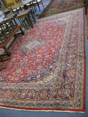 Appraisal: Mashad Persian Handmade Room Size Rug elaborate florals rich colors