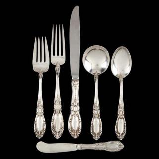 Appraisal: Towle King Richard Sterling Silver Flatware Service pieces including knives