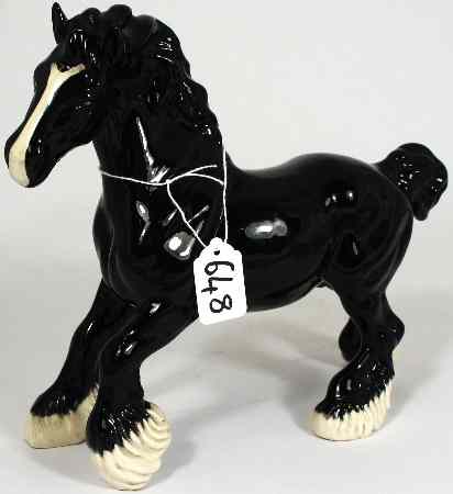 Appraisal: Beswick Black Cantering Shire BCC Special