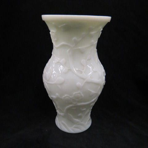 Appraisal: Peking Cameo Glass Vase white elaborate floral excellent