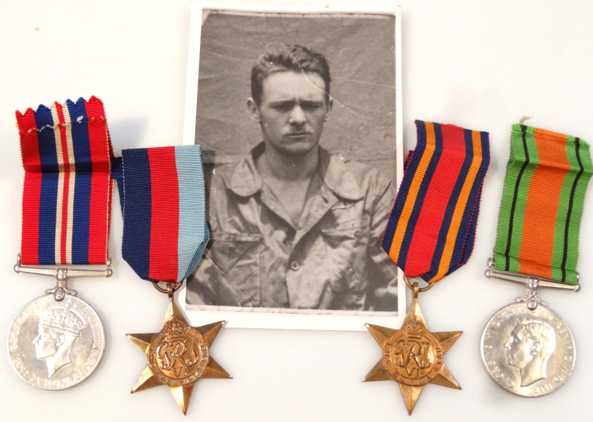 Appraisal: A WWII medal group comprising - and Burma stars campaign