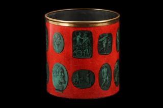 Appraisal: Piero Fornasetti Cammei Waste Paper Basket Piero Fornasetti Italian -