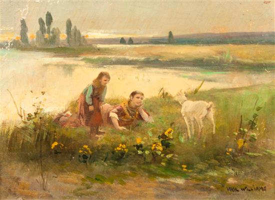 Appraisal: Sale Lot After Virgil Williams American - Children in Lake