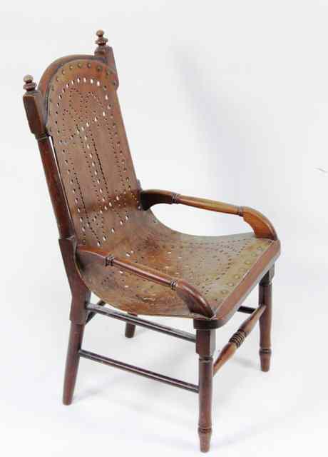 Appraisal: A Victorian child's chair with turned frame