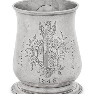 Appraisal: A George II Silver Cann Maker's Mark Obscured London the