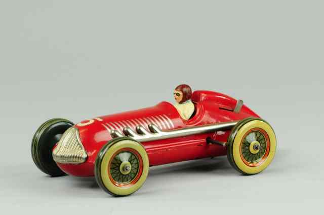 Appraisal: INGAP RACER Italy lithographed tin done in red with nickel